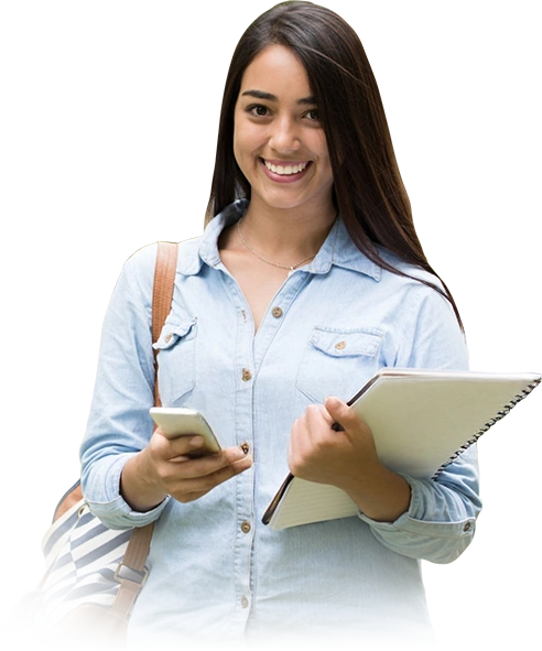 Student With Mobile