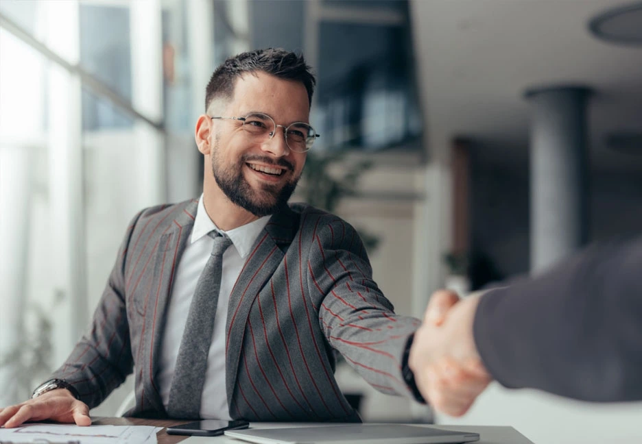 businessman shaking hands